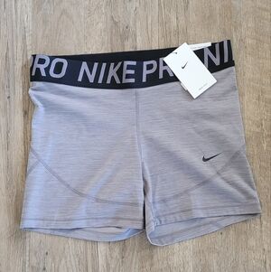 Nike Pro Heather Gray Athletic Shorts